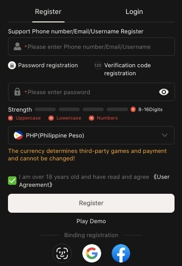 PHPFAMOUS register account online casino access